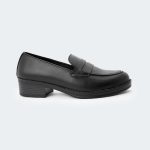 Caliber Shoes, Made in Nepal, Nepali Brand Shoes, Formal Loafer Shoes, Women Formal Shoes, Block heel loafers, Women Loafers