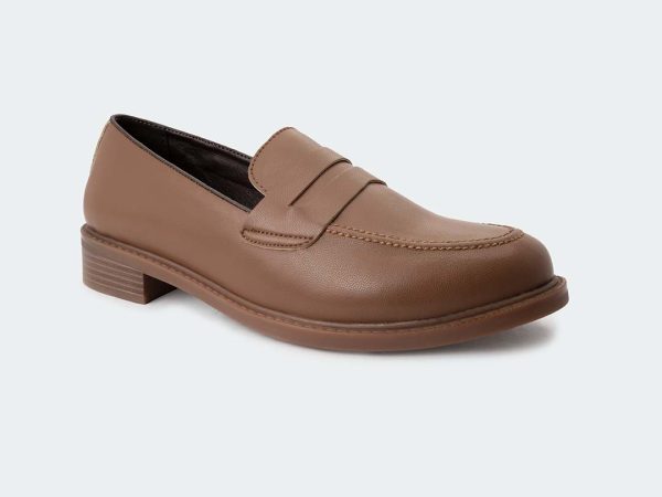 Caliber Shoes, Made in Nepal, Nepali Brand Shoes, Formal Loafer Shoes, Women Formal Shoes, Block heel loafers, Women Loafers