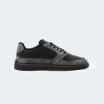 Caliber Shoes Black Casual Sneakers For Men ( CARBON 579R )
